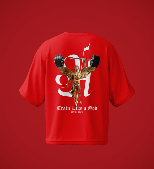 Train Like a God Tee Drop Shoulder Graphic Tee