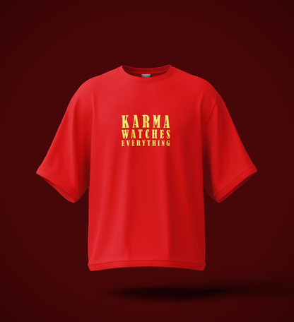 Drop Shoulder Graphic Tee – Karma Edition