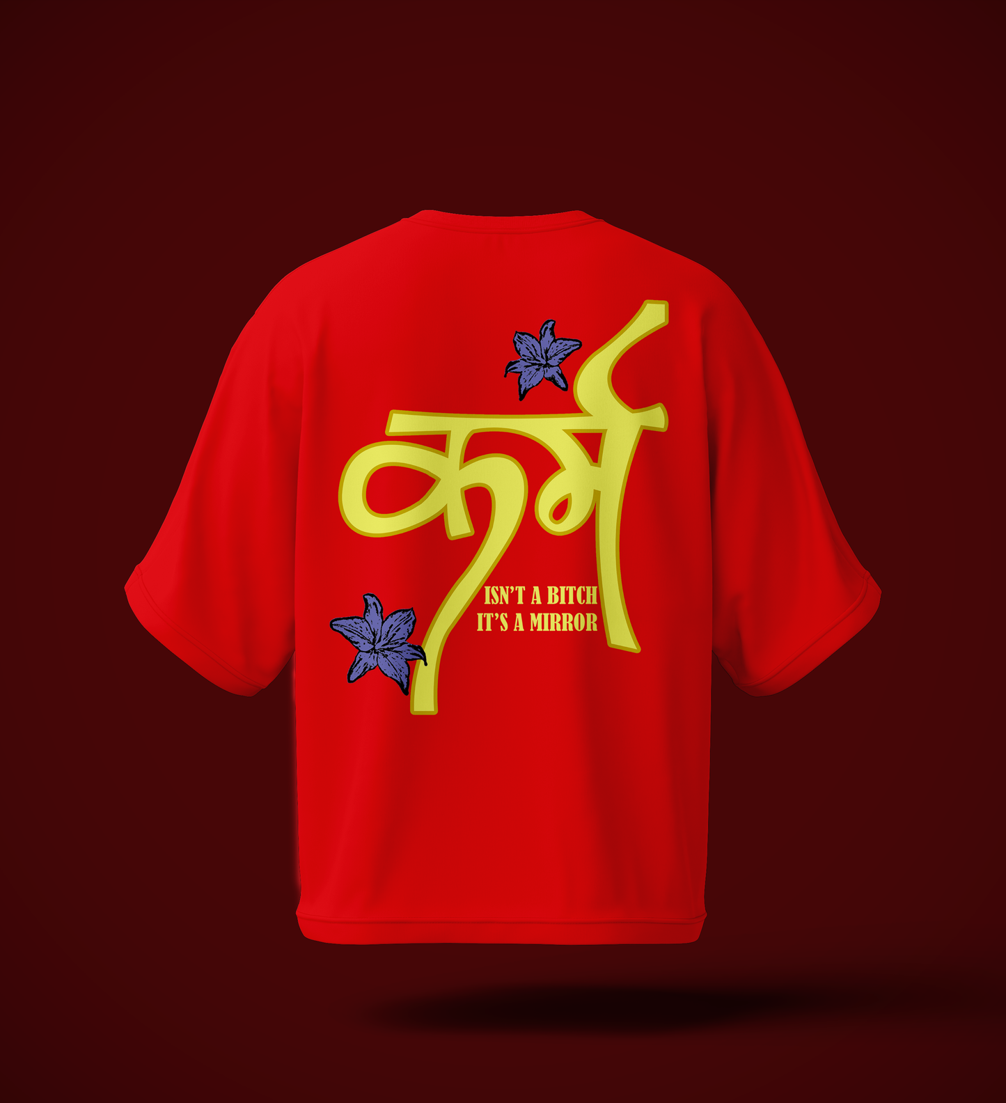 Drop Shoulder Graphic Tee – Karma Edition