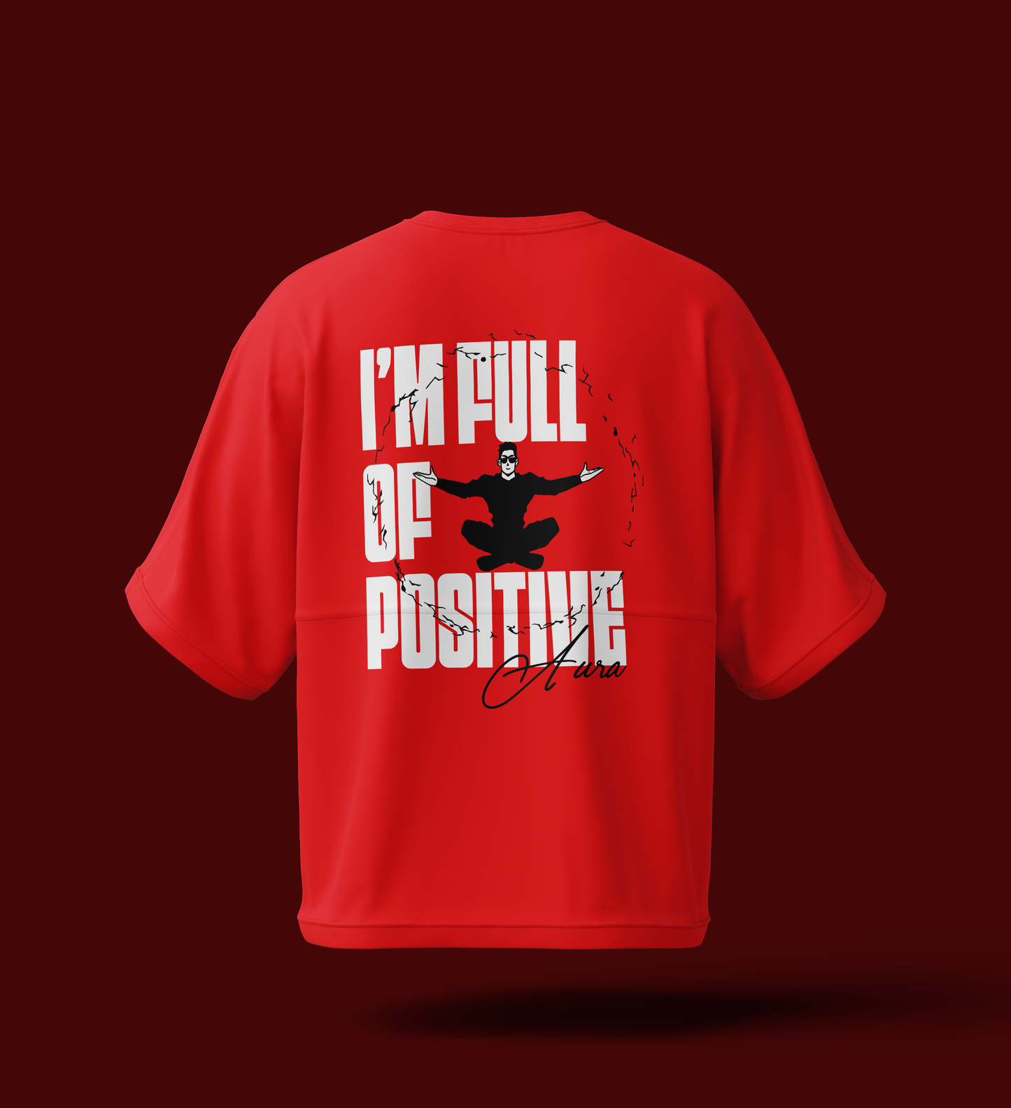 Drop Shoulder Tee – Positive Aura Edition