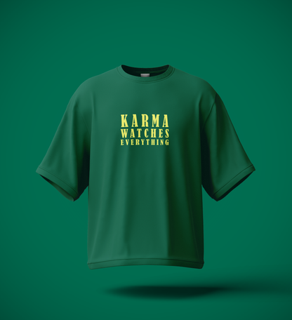 Drop Shoulder Graphic Tee – Karma Edition