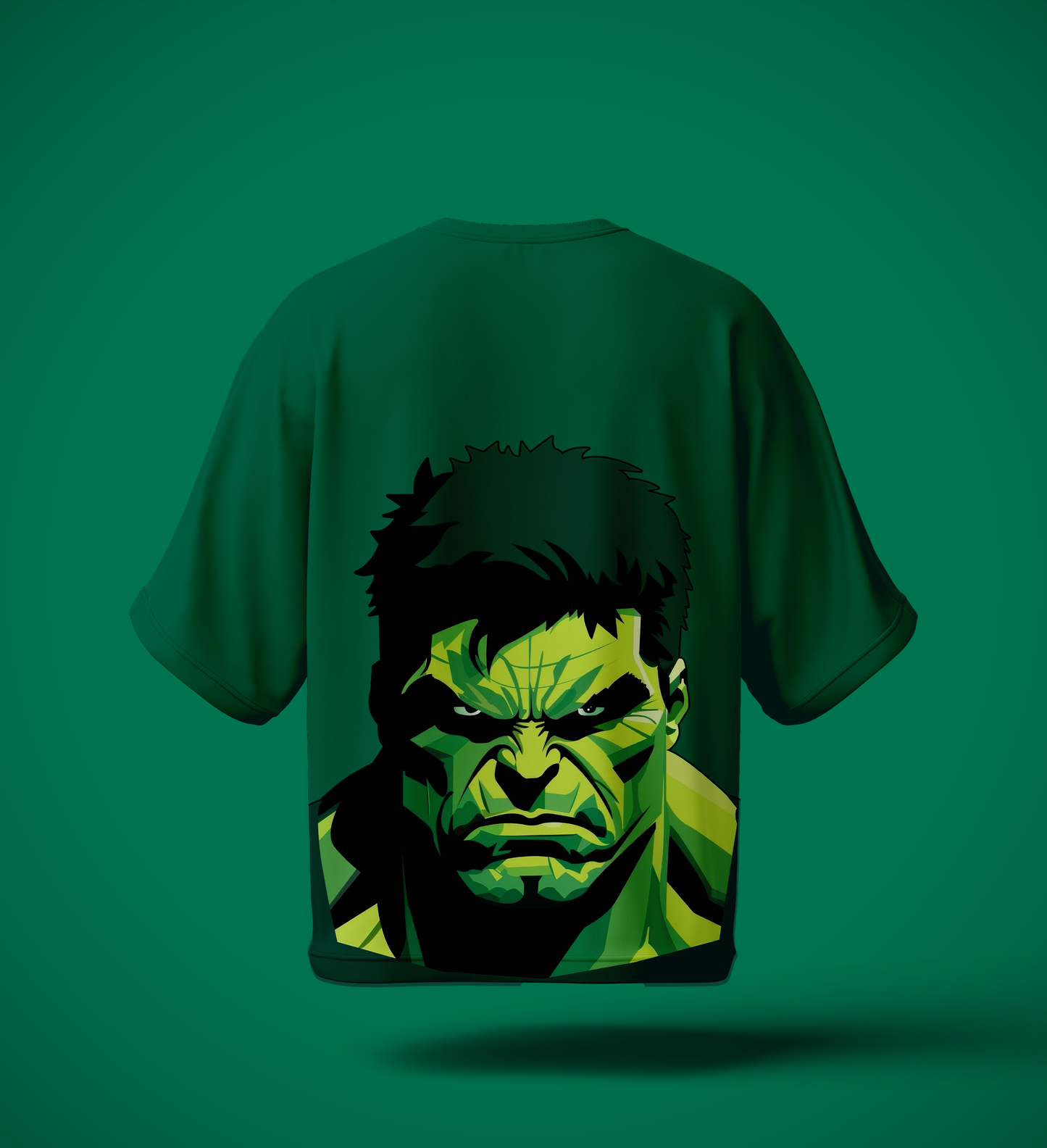 Drop Shoulder Graphic Tee – Emerald Rage Edition - HULK