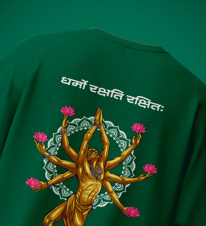धर्मो रक्षति रक्षितः Drop Shoulder Graphic Tee