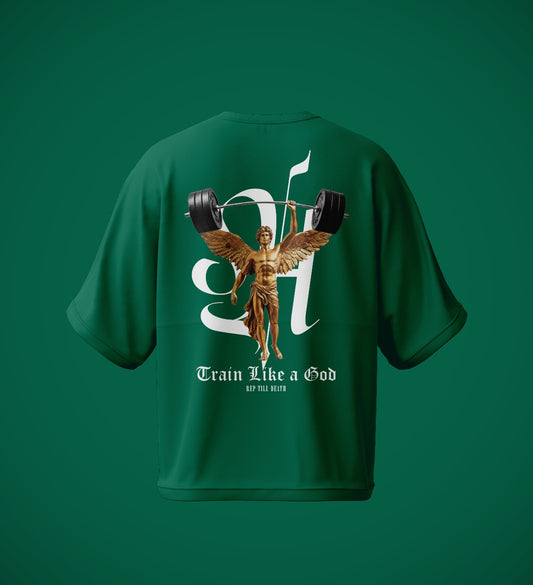 Train Like a God Tee Drop Shoulder Graphic Tee
