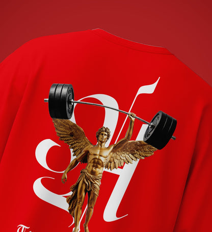 Train Like a God Tee Drop Shoulder Graphic Tee