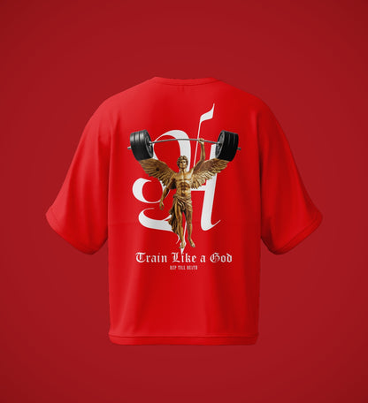 Train Like a God Tee Drop Shoulder Graphic Tee