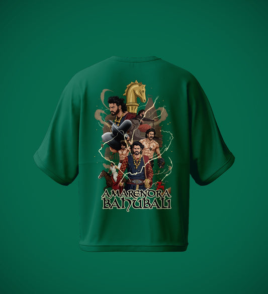 Baahubali Drop Shoulder Graphic Tee